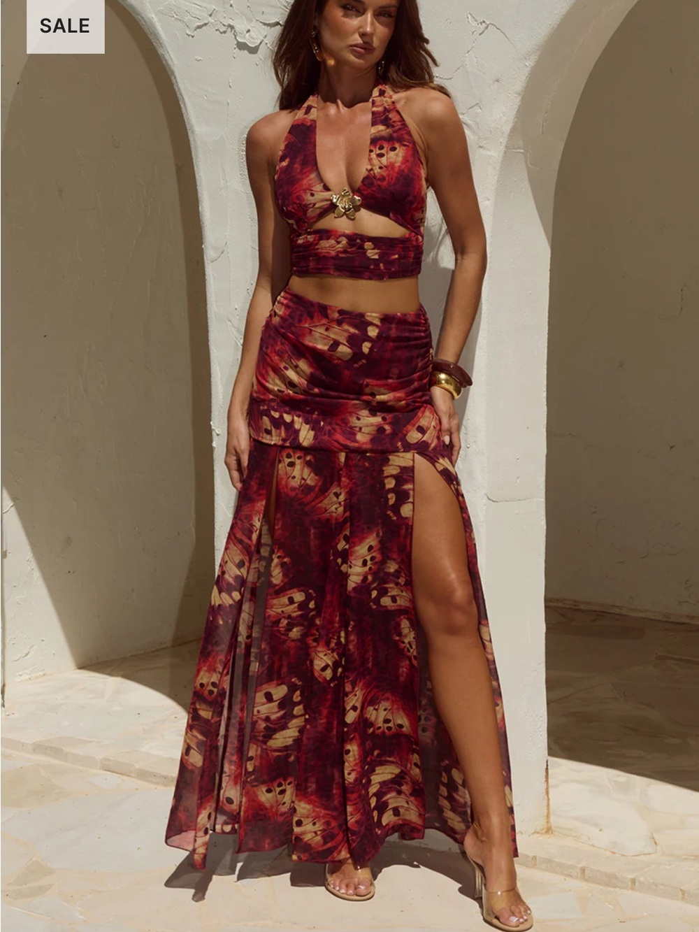 VALLETTA Halter top and skirt